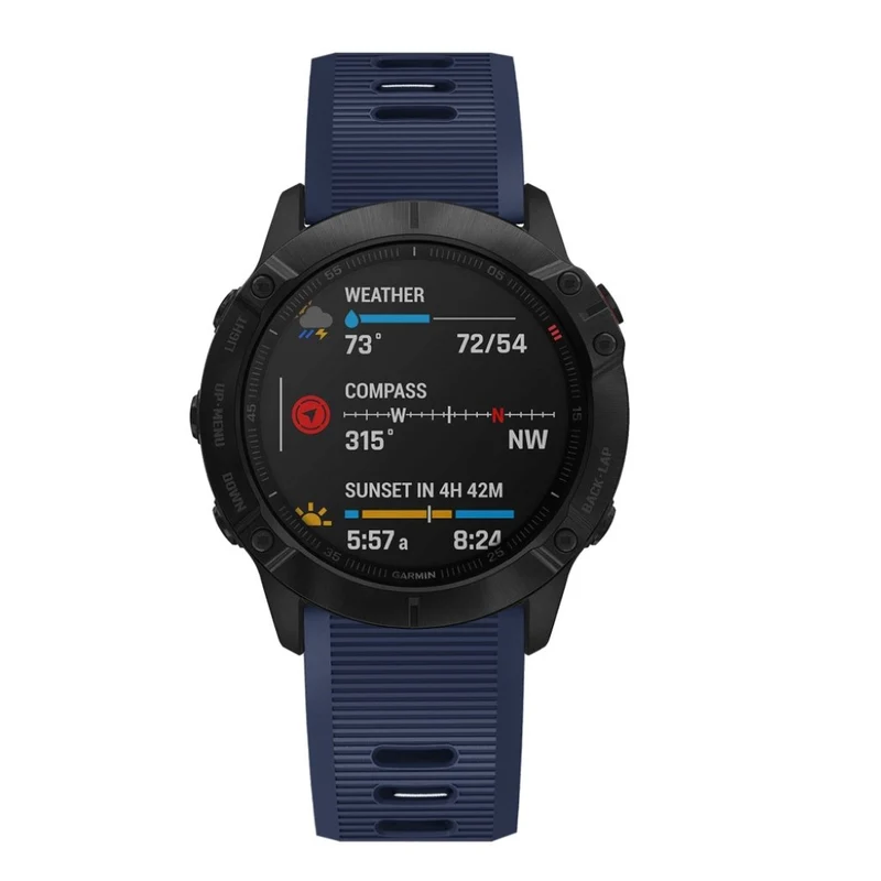 Stilvoll Garmin Fenix 6X Silikon / TPU armband