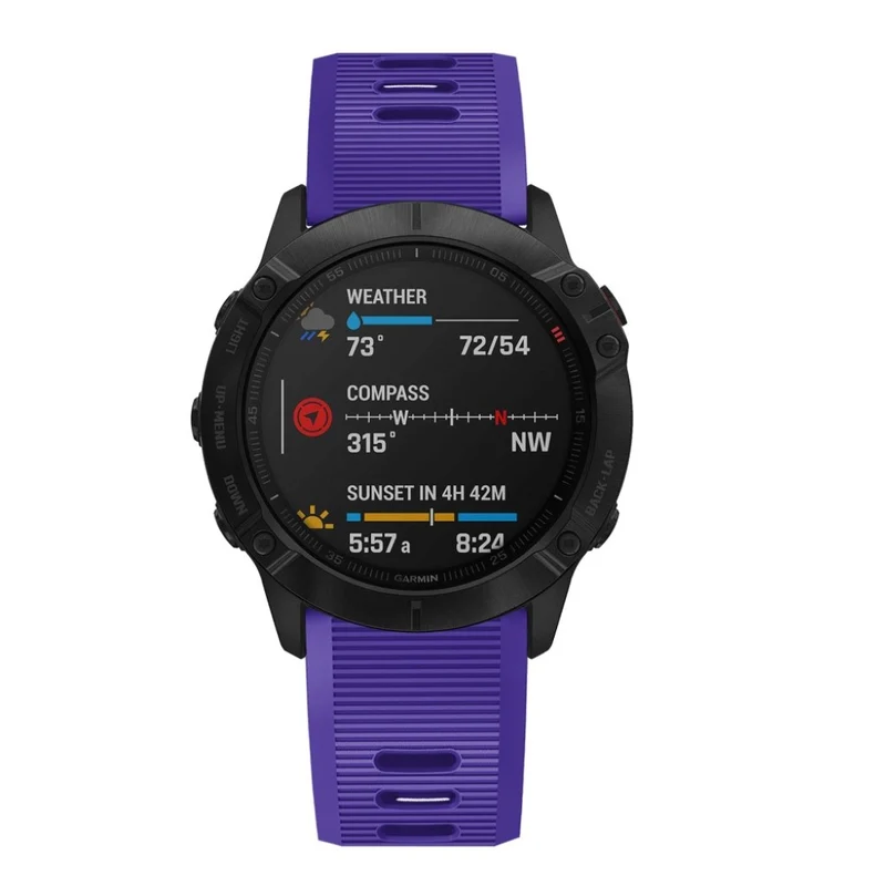 Stilvoll Garmin Fenix 6X Silikon / TPU armband