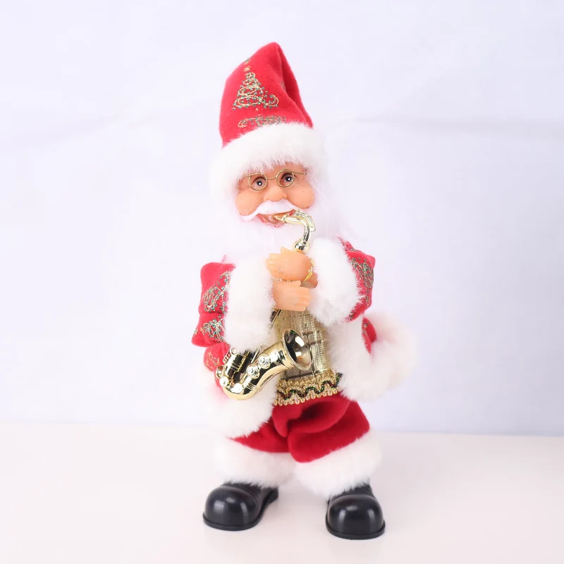 Dekorative Weihnachtsmannfigur mit Süßigkeit