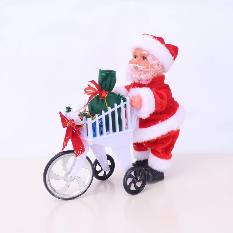 Dekorative Weihnachtsmannfigur mit Süßigkeit
