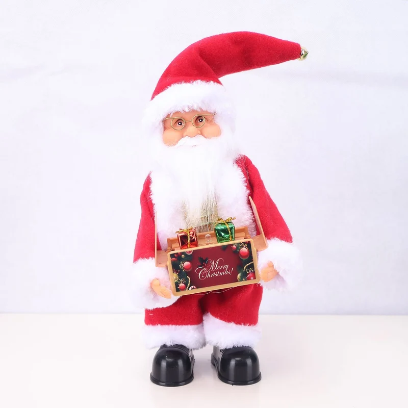 Dekorative Weihnachtsmannfigur mit Süßigkeit