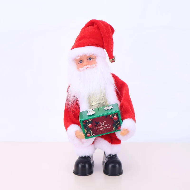 Dekorative Weihnachtsmannfigur mit Süßigkeit