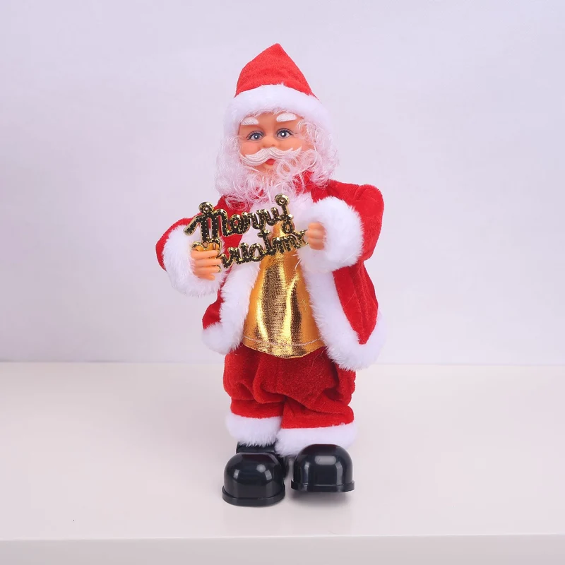 Dekorative Weihnachtsmannfigur mit Saxophon