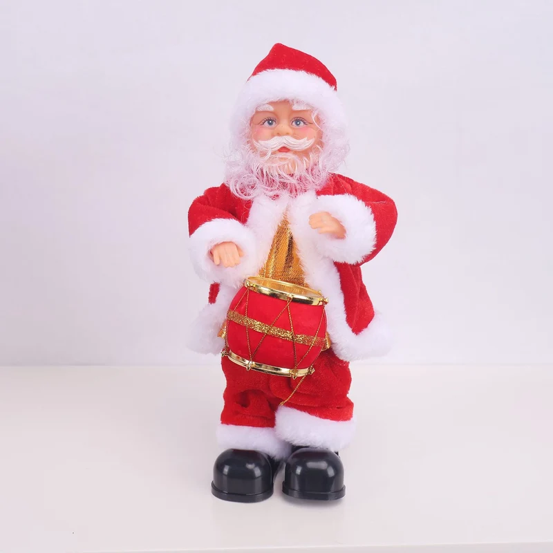 Dekorative Weihnachtsmannfigur mit Saxophon