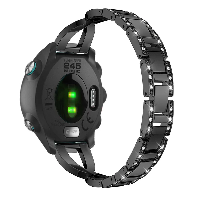 Megastark Garmin Forerunner 245 Metall und Strass armband