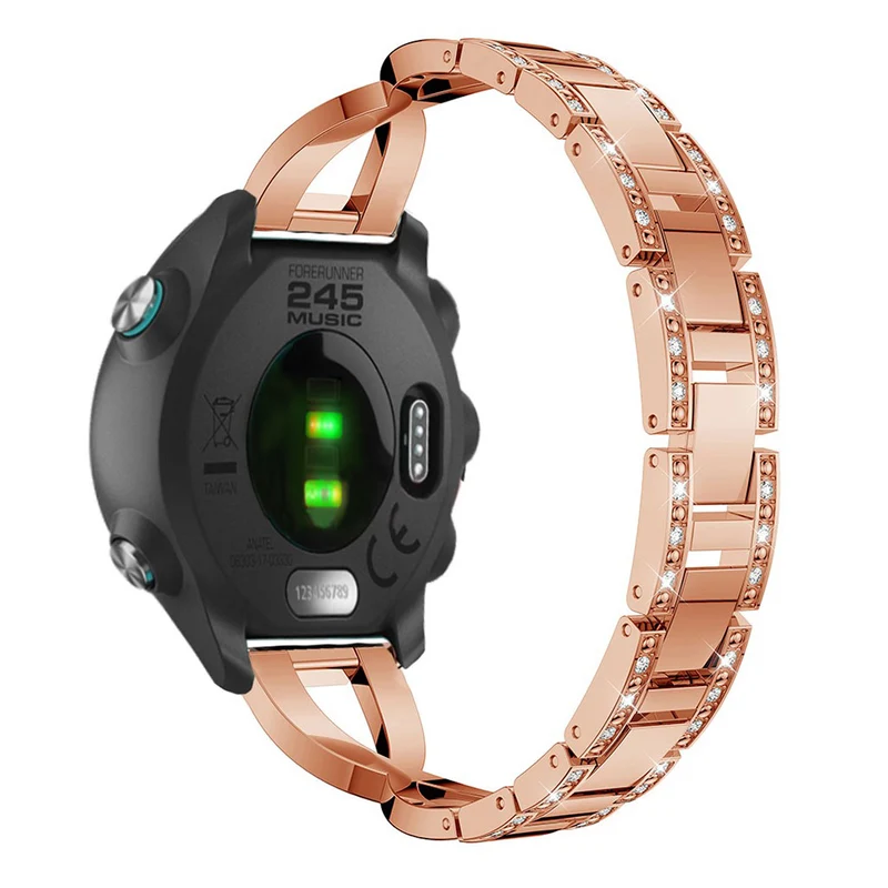 Megastark Garmin Forerunner 245 Metall und Strass armband
