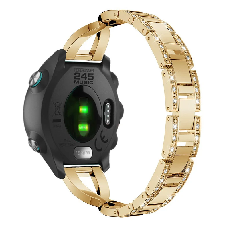 Megastark Garmin Forerunner 245 Metall und Strass armband