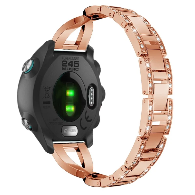 Megastark Garmin Forerunner 245 Metall und Strass armband
