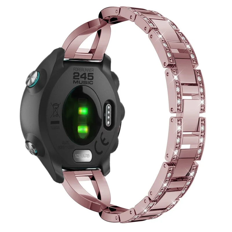 Megastark Garmin Forerunner 245 Metall und Strass armband
