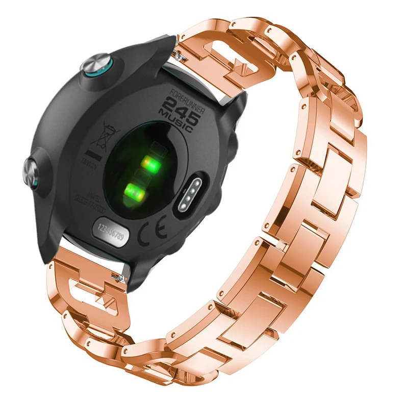 Großartig Garmin Forerunner 245 Metall und Strass armband