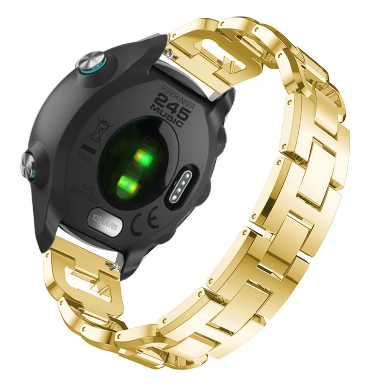 Großartig Garmin Forerunner 245 Metall und Strass armband