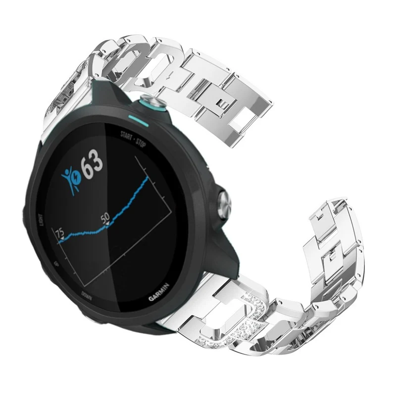 Großartig Garmin Forerunner 245 Metall und Strass armband