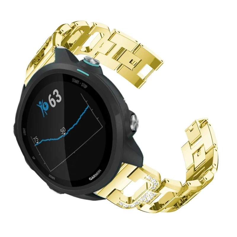 Großartig Garmin Forerunner 245 Metall und Strass armband