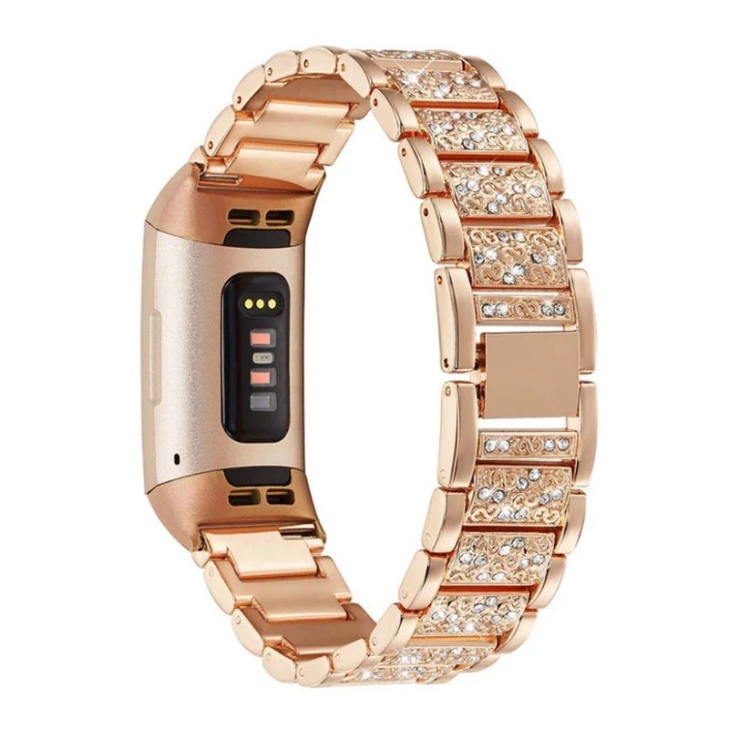 Fitbit Charge 4 / Fitbit Charge 3 Metall und Strass armband