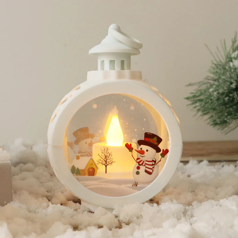 Dekorative Weihnachtslaterne mit LED Beleuchtung