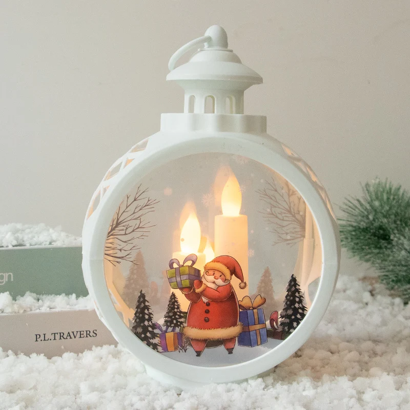 Dekorative Weihnachtslaterne mit LED Beleuchtung