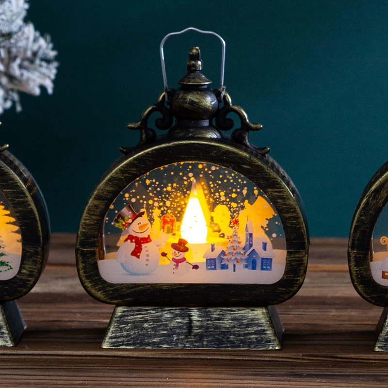 Dekorative Weihnachtslaterne mit LED-Beleuchtung