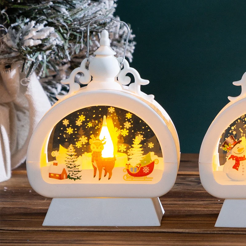 Dekorative Weihnachtslaterne mit LED-Beleuchtung