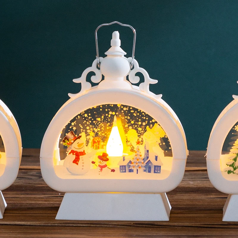 Dekorative Weihnachtslaterne mit LED-Beleuchtung