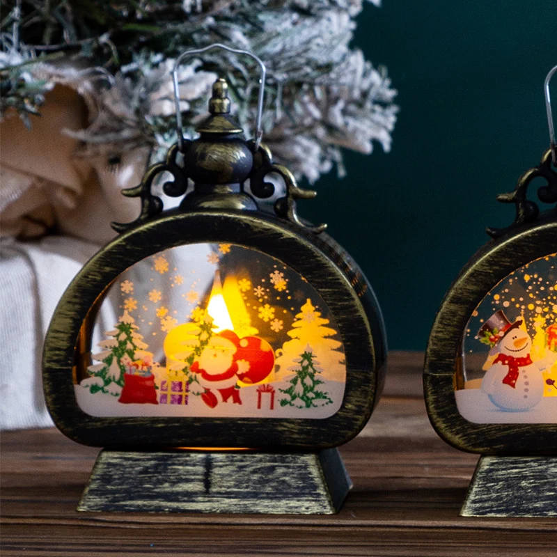 Dekorative Weihnachtslaterne mit LED-Beleuchtung