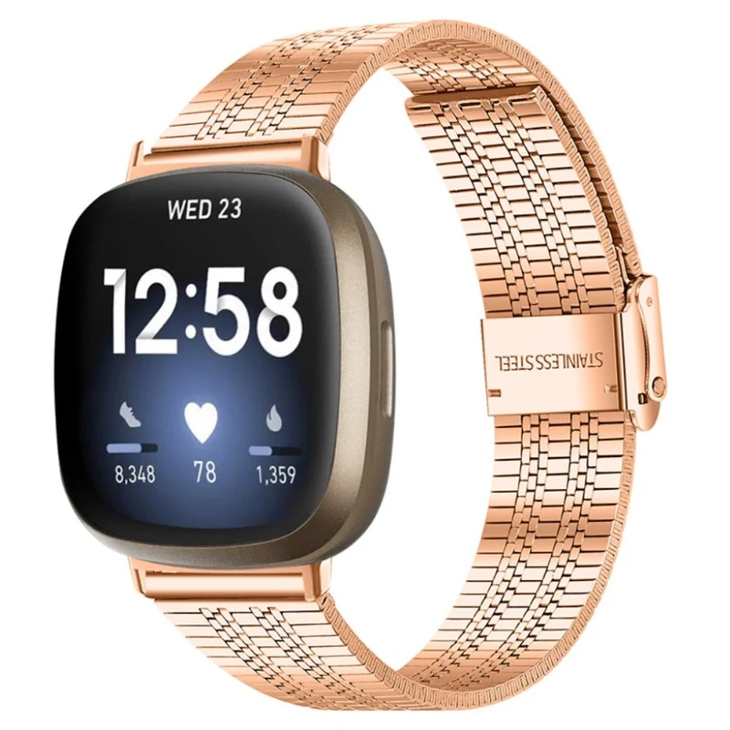 Sehr stilvoll Fitbit Versa 3 Metall armband
