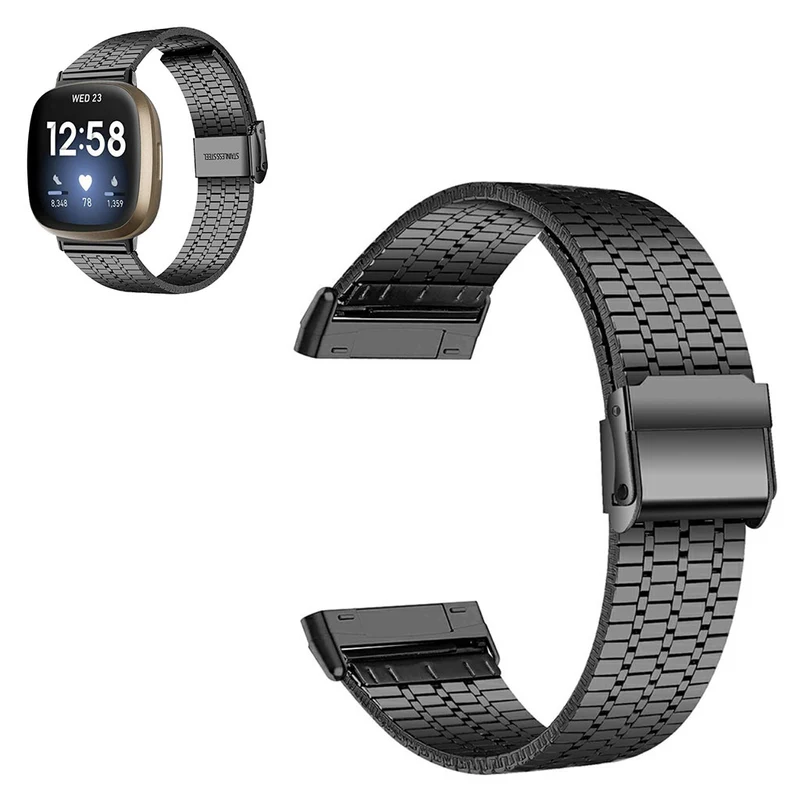 Super cool Fitbit Versa 3 Metall armband