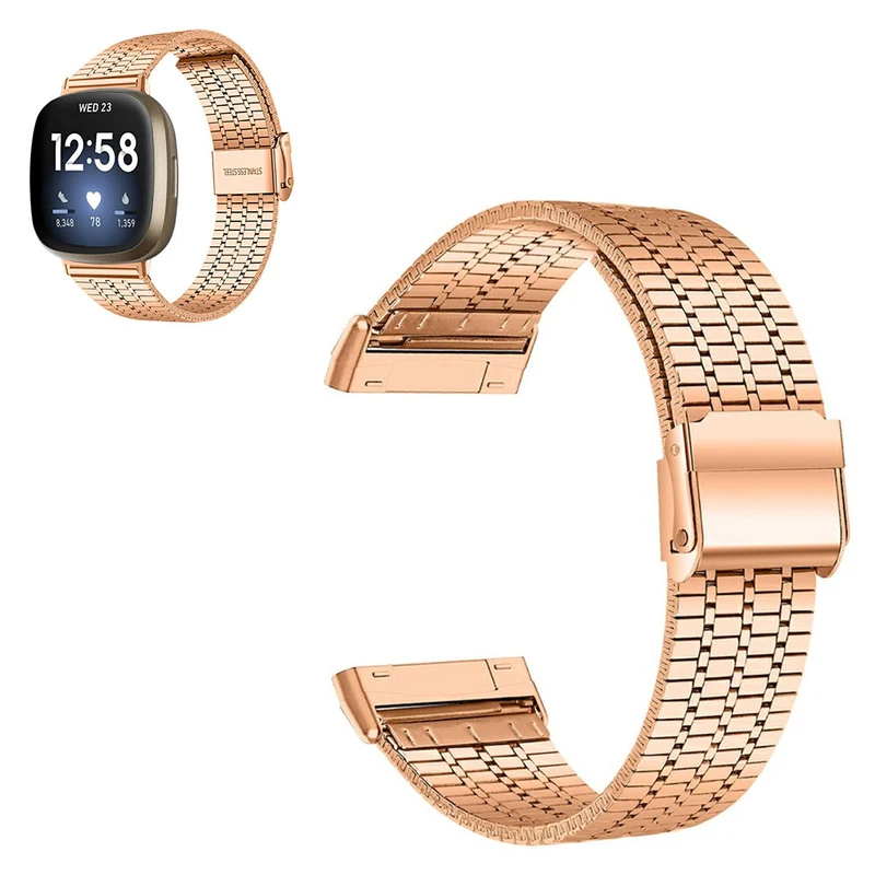 Super cool Fitbit Versa 3 Metall armband