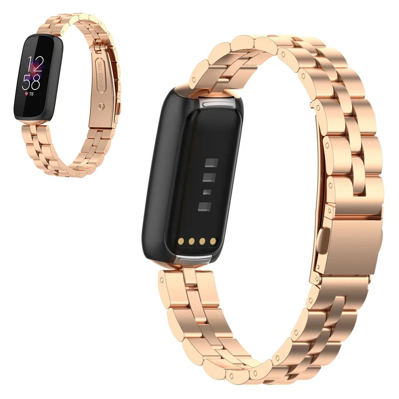 Auffallend stilvoll Fitbit Luxe Metall armband