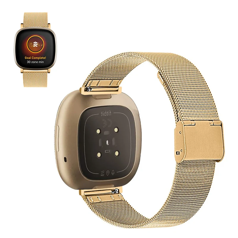 Sehr gut Fitbit Versa 3 / Fitbit Sense Metall armband