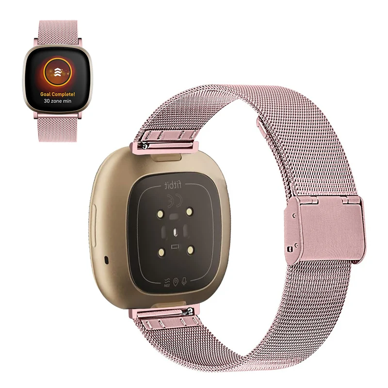 Sehr gut Fitbit Versa 3 / Fitbit Sense Metall armband