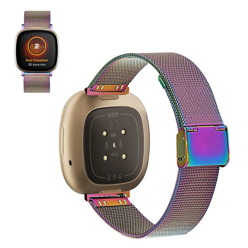 Sehr gut Fitbit Versa 3 / Fitbit Sense Metall armband