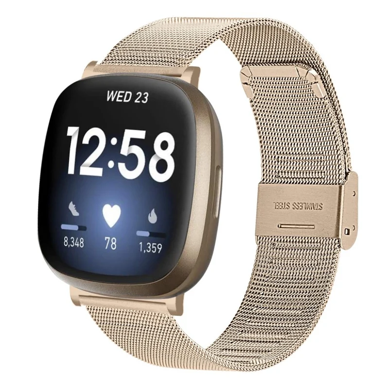Sehr gut Fitbit Versa 3 / Fitbit Sense Metall armband