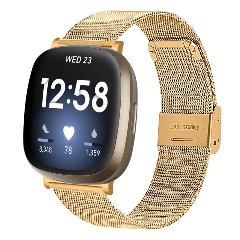 Sehr gut Fitbit Versa 3 / Fitbit Sense Metall armband
