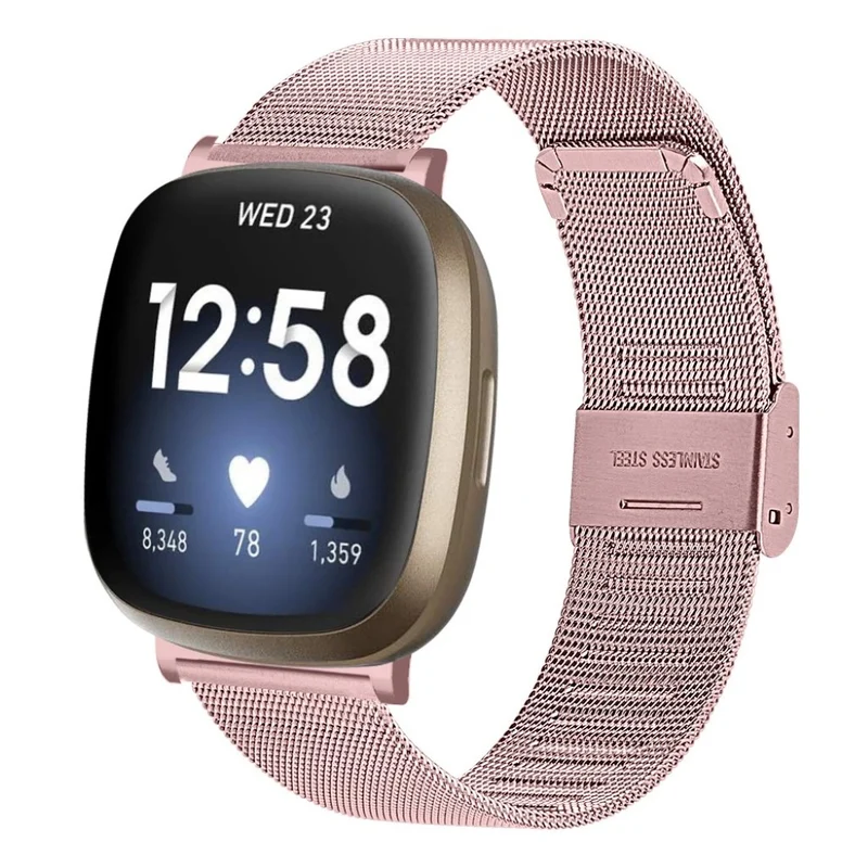 Sehr gut Fitbit Versa 3 / Fitbit Sense Metall armband