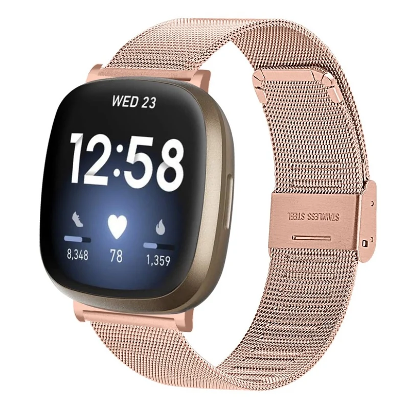 Sehr gut Fitbit Versa 3 / Fitbit Sense Metall armband