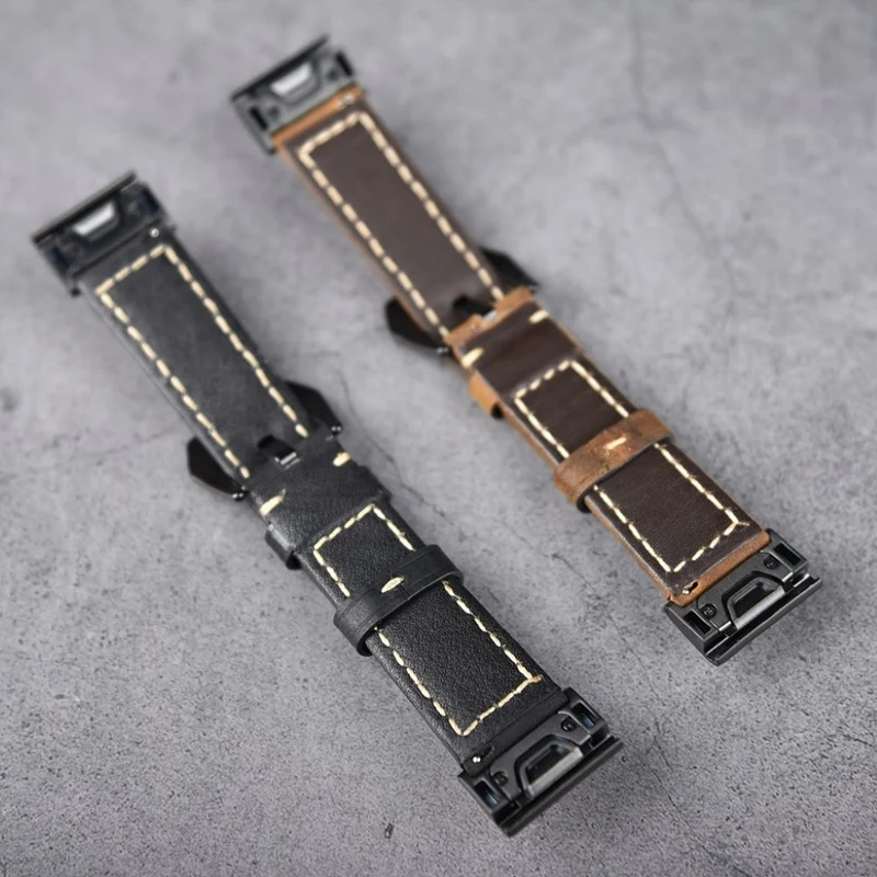 Mega schön Garmin Fenix 5X Echtes Leder armband