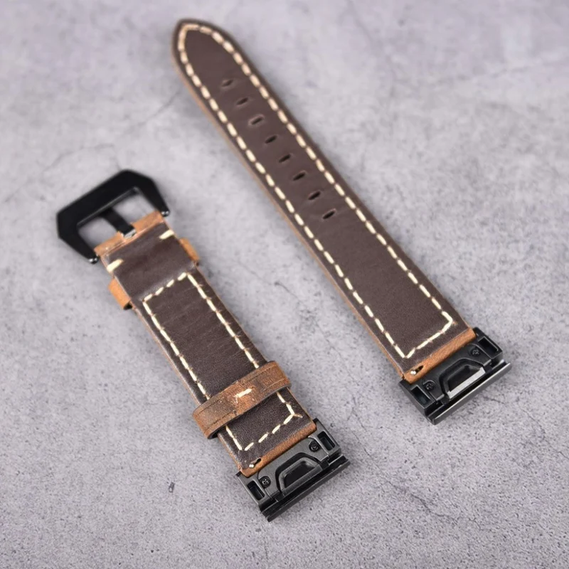 Mega schön Garmin Fenix 5X Echtes Leder armband