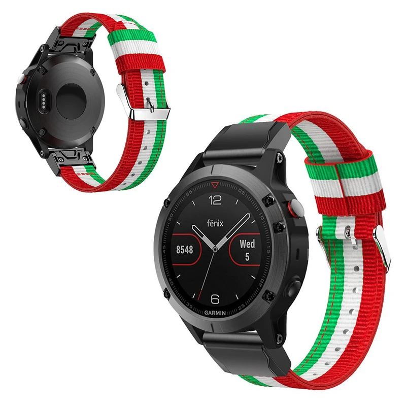 Sehr stilvoll Garmin Fenix 5 Textil / Nylon armband