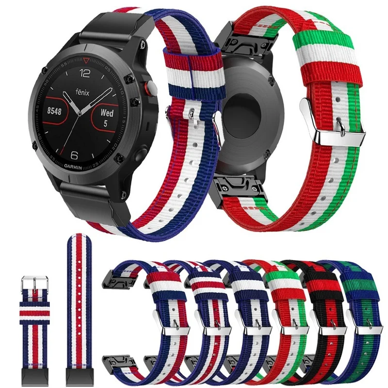 Sehr stilvoll Garmin Fenix 5 Textil / Nylon armband
