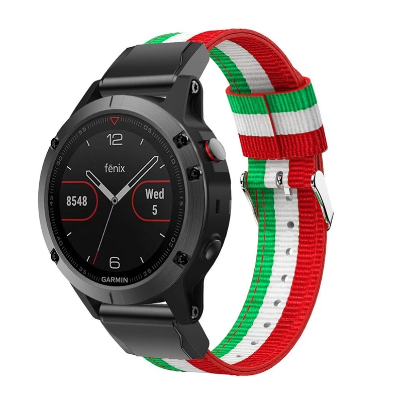 Sehr stilvoll Garmin Fenix 5 Textil / Nylon armband