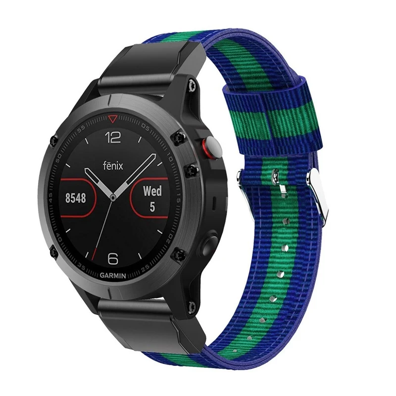 Sehr stilvoll Garmin Fenix 5 Textil / Nylon armband