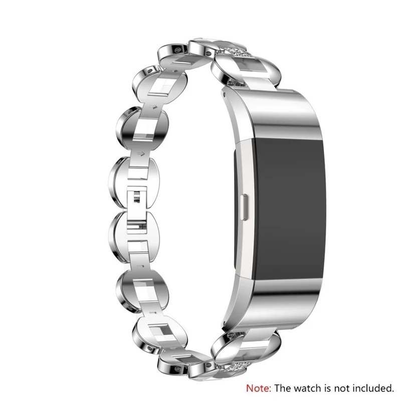 Mega pflegeleicht Fitbit Charge 2 Metall und Strass armband
