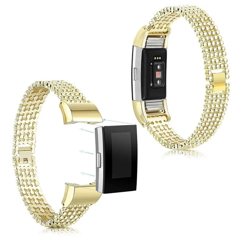 Sehr cool Fitbit Charge 2 Metall armband