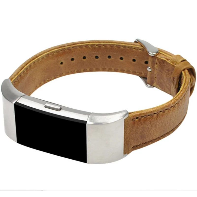 Modisch Fitbit Charge 2 Echtes Leder armband