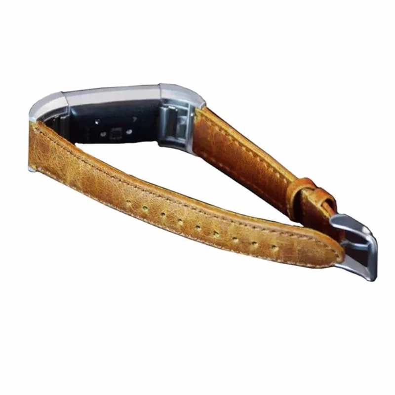 Modisch Fitbit Charge 2 Echtes Leder armband