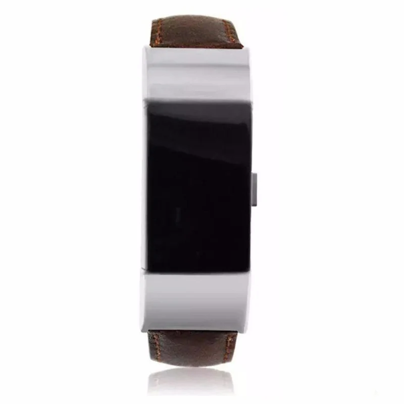 Modisch Fitbit Charge 2 Echtes Leder armband