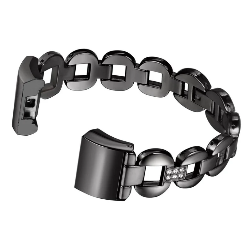 Bequem Fitbit Charge 2 Metall und Strass armband