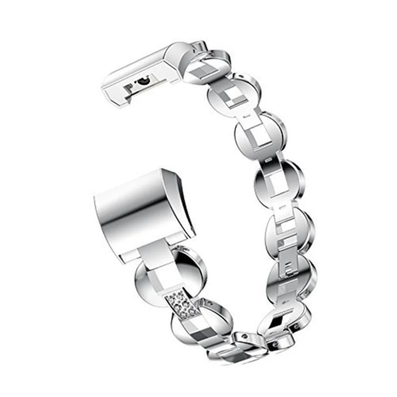Bequem Fitbit Charge 2 Metall und Strass armband