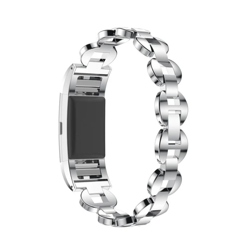 Bequem Fitbit Charge 2 Metall und Strass armband