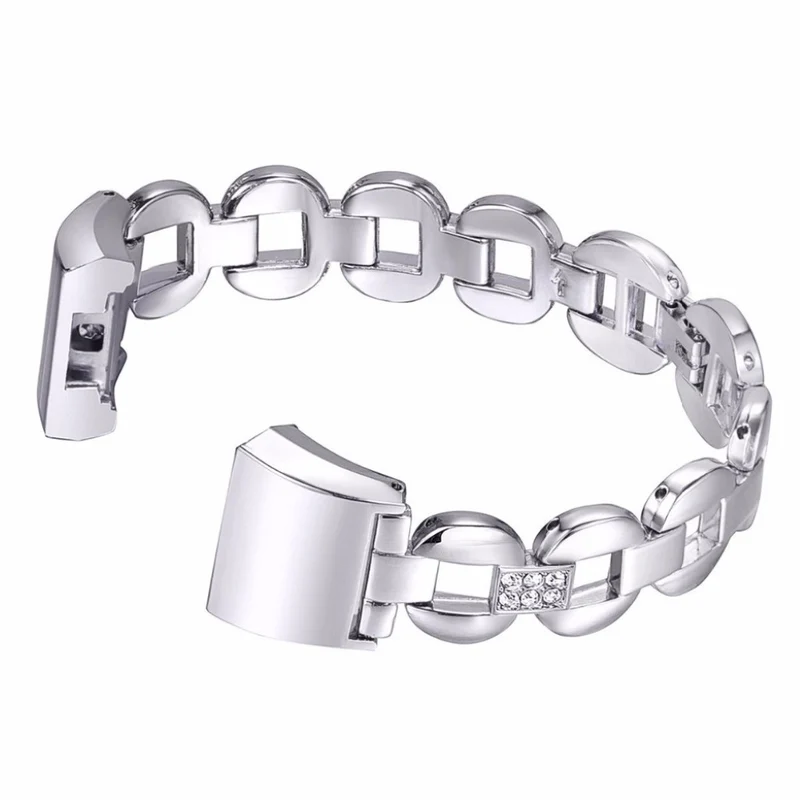Bequem Fitbit Charge 2 Metall und Strass armband